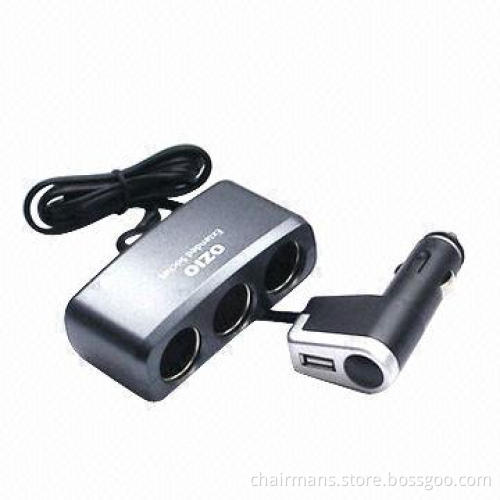 Car Cigarette Lighter with USB, 70W Maximum Output Power